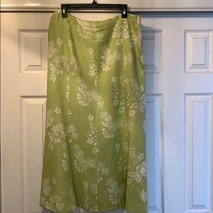 Style and Company Sz 14 💯 Linen A-Line Maxi Skirt